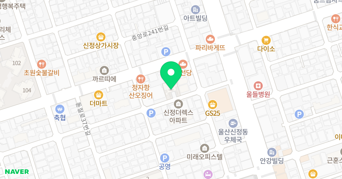 푸오레 위치 지도 - 울산광역시 남구 봉월로82번길 45