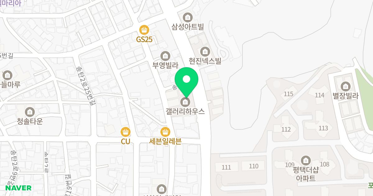 갤러리하우스 위치 지도 - 경기도 평택시 송탄로 327
