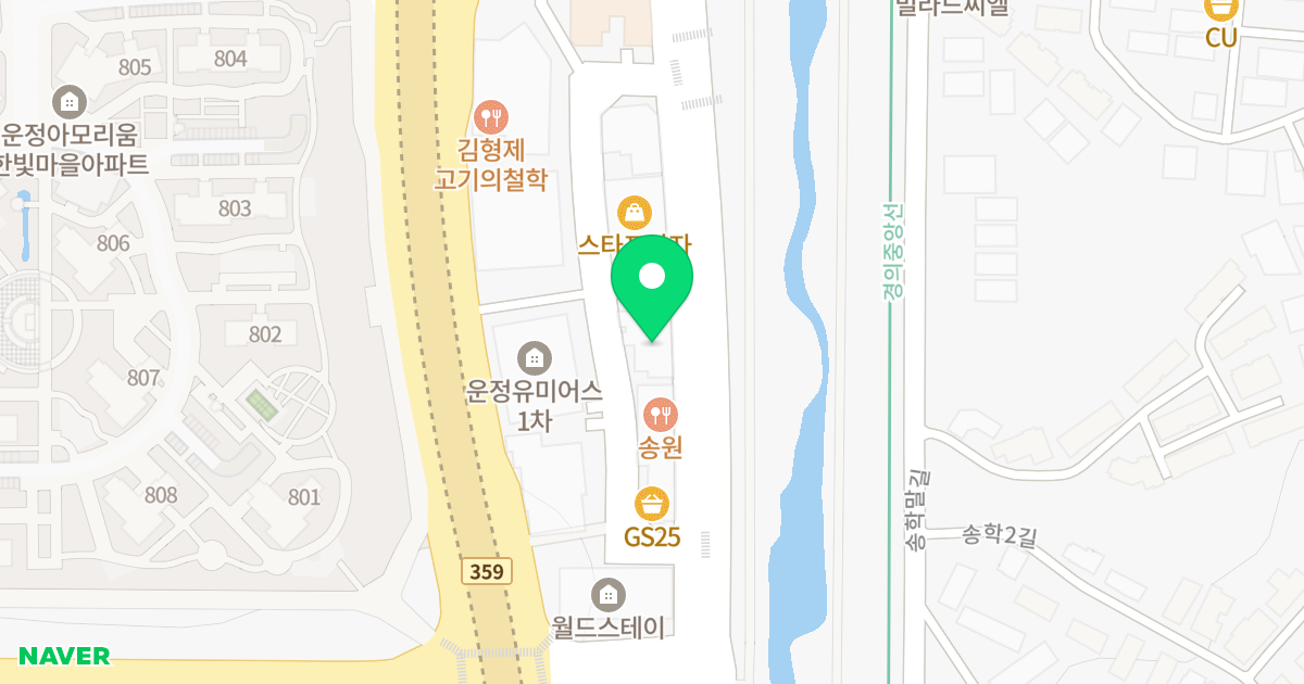 운정유미어스4차 오피스텔 위치 지도 - 경기도 파주시 경의로1004번길 25
