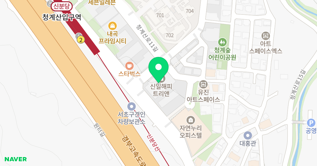 해피트리앤 위치 지도 - 서울특별시 서초구
