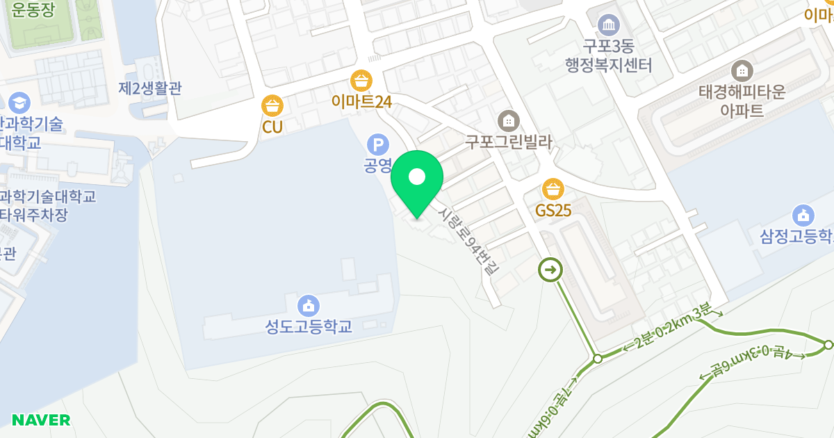 팍스빌 위치 지도 - 부산광역시 북구 시랑로94번길 66-18