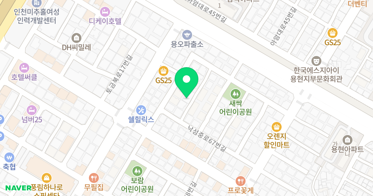 (623-65) 위치 지도 - 인천광역시 미추홀구 낙섬중로67번길 28-13