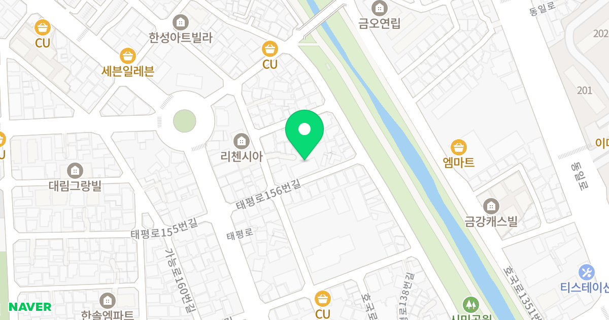 우림노블레스 위치 지도 - 경기도 의정부시 태평로156번길 15