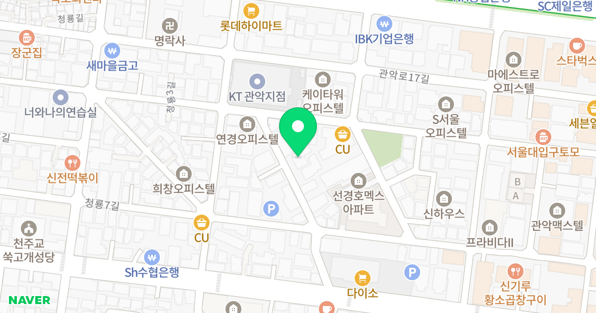 동도 오피스텔 위치 지도 - 서울특별시 관악구 쑥고개로21길 26