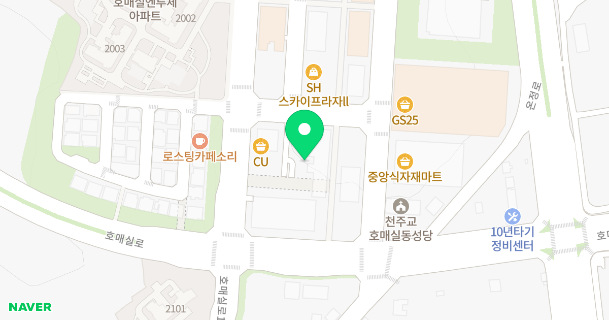 루리안 위치 지도 - 경기도 수원시 권선구 호매실로104번길 24-10