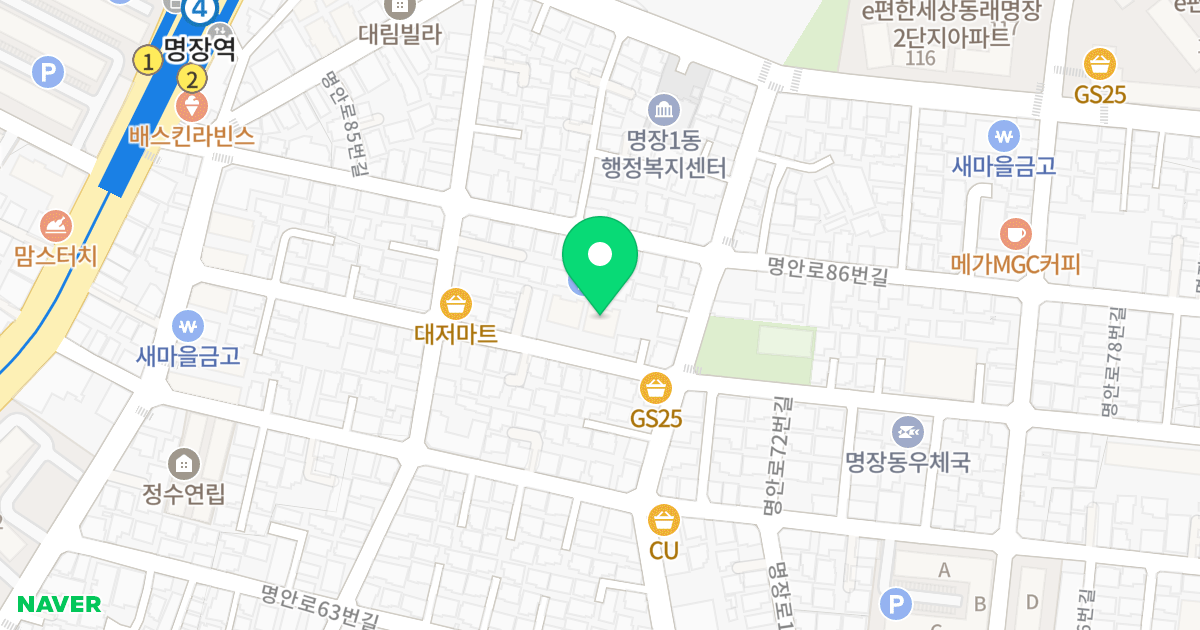 더 라임 B 위치 지도 - 부산광역시 동래구