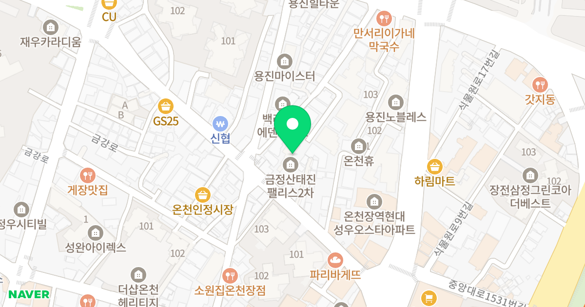 금정산태진팰리스2차 위치 지도 - 부산광역시 금정구