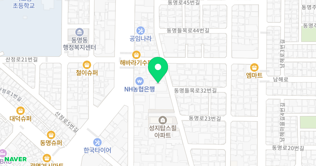 그린오피스텔 위치 지도 - 전라남도 목포시 동명들목로 33