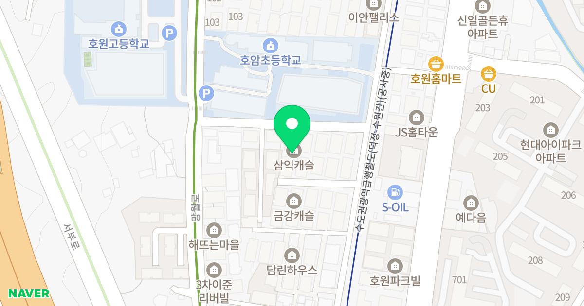 삼익캐슬 위치 지도 - 경기도 의정부시 망월로59번길 18