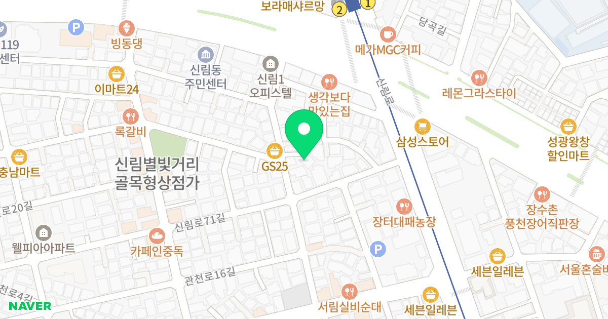 (1429-59) 위치 지도 - 서울특별시 관악구 봉천로8길 19-4