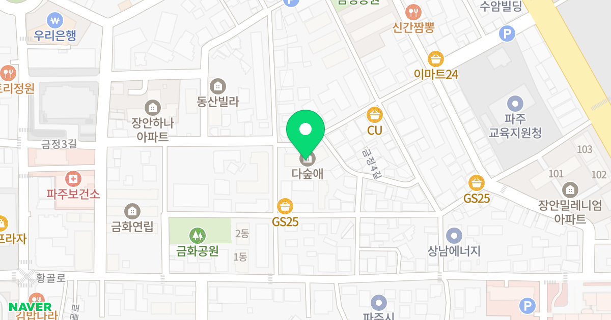 (786-21) 위치 지도 - 경기도 파주시 금정4길 8