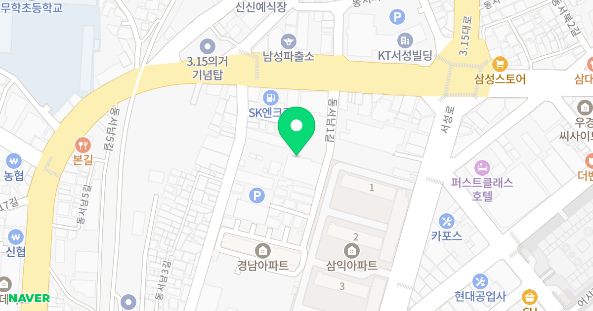 (83-12) 위치 지도 - 경상남도 창원시 마산합포구 동서남1길 16