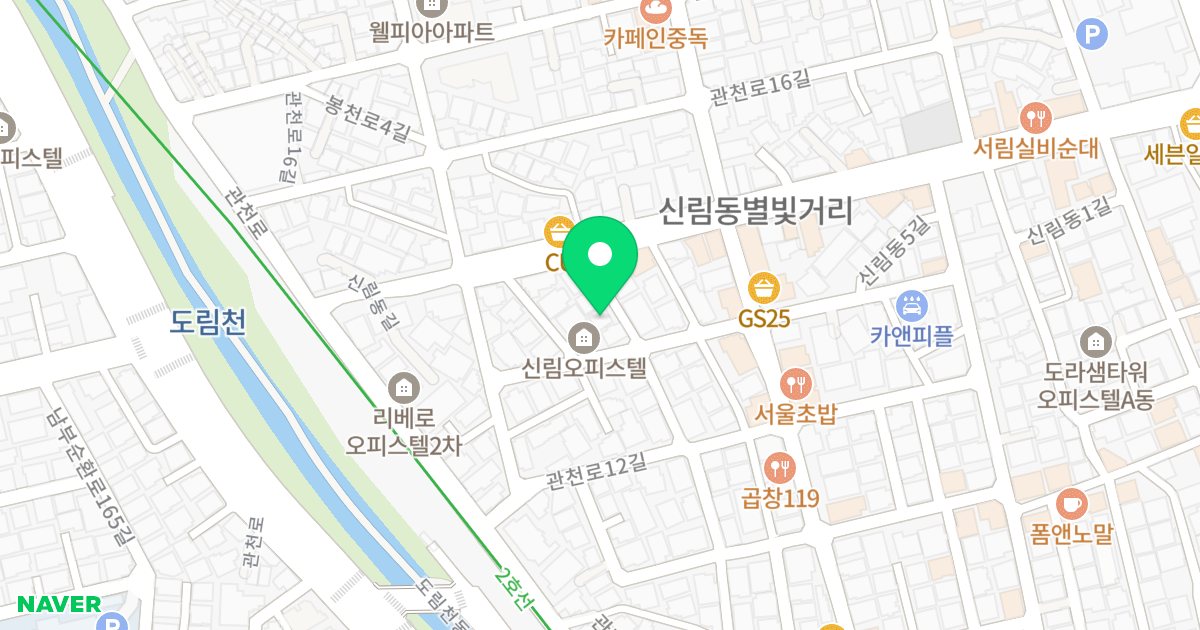 센트레빌7차 위치 지도 - 서울특별시 관악구 신림동길 31-6