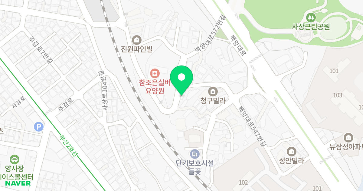 서우블루빌 위치 지도 - 부산광역시 사상구