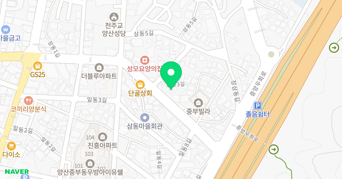 베네시아빌 위치 지도 - 경상남도 양산시 삼일로 123