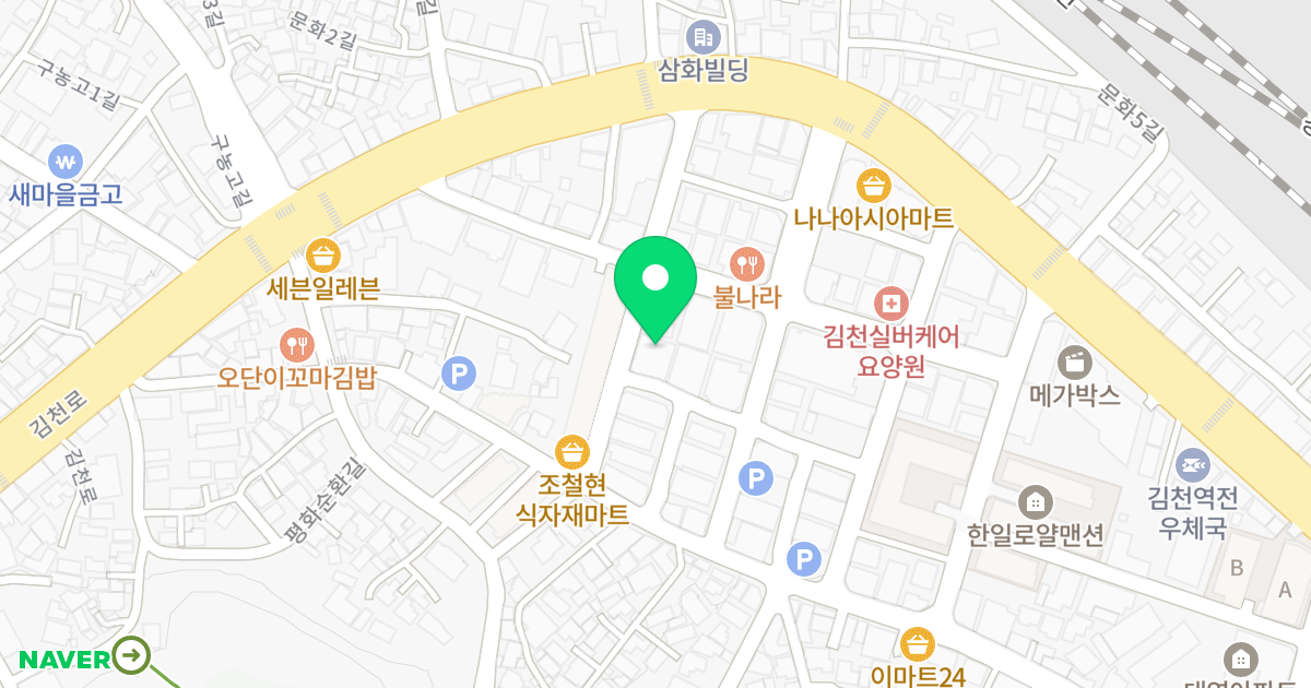 (245-159) 위치 지도 - 경상북도 김천시 평화5길 12