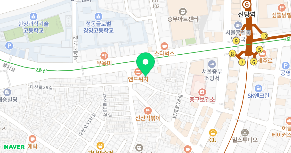 스페이스민 위치 지도 - 서울특별시 중구 퇴계로 382