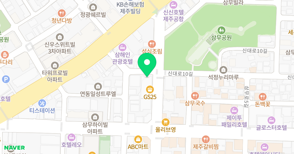 에코 드 파리 위치 지도 - 제주특별자치도 제주시 신광로 16