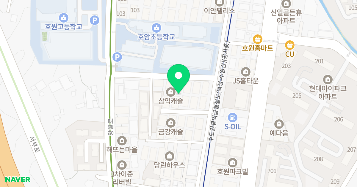 삼익캐슬 위치 지도 - 경기도 의정부시 망월로59번길 22
