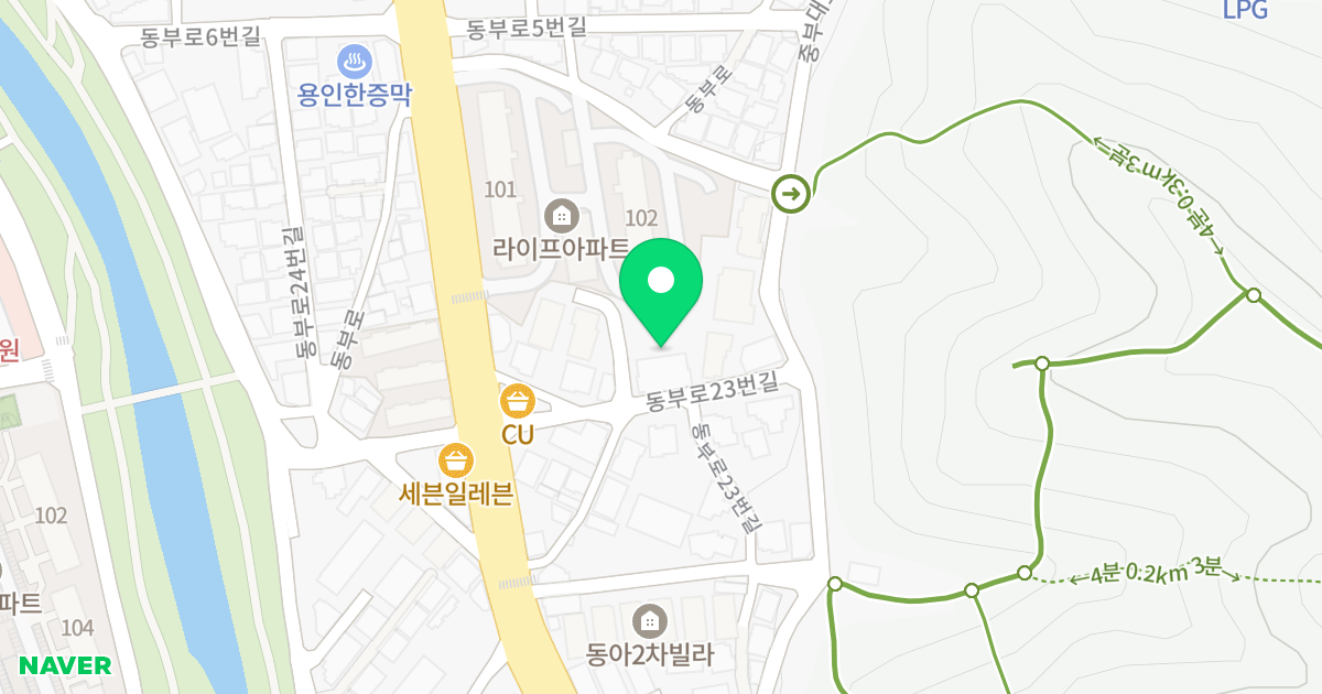 드림캐슬 위치 지도 - 경기도 용인시 처인구 동부로23번길 7