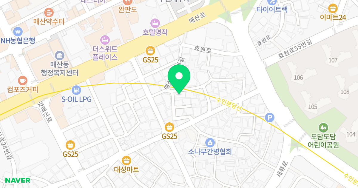 다원팰리스 위치 지도 - 경기도 수원시 팔달구 효원로60번길 24-14