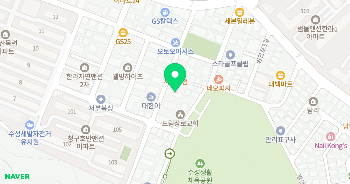 (1210-2) 위치 지도 - 대구광역시 수성구 용학로48길 29