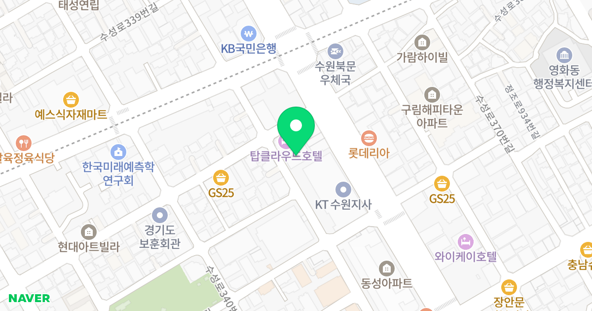 송원리치빌 위치 지도 - 경기도 수원시 장안구