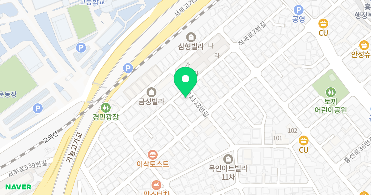 우성팰리스 위치 지도 - 경기도 의정부시 호국로1123번길 55