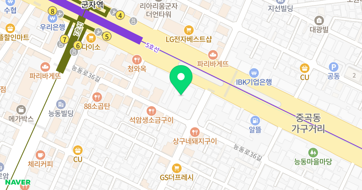 범천타워 위치 지도 - 서울특별시 광진구 천호대로 572