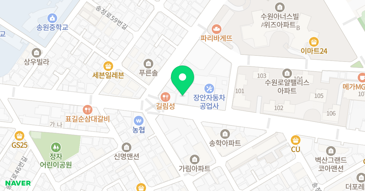 (395-12) 위치 지도 - 경기도 수원시 장안구 송정로 73