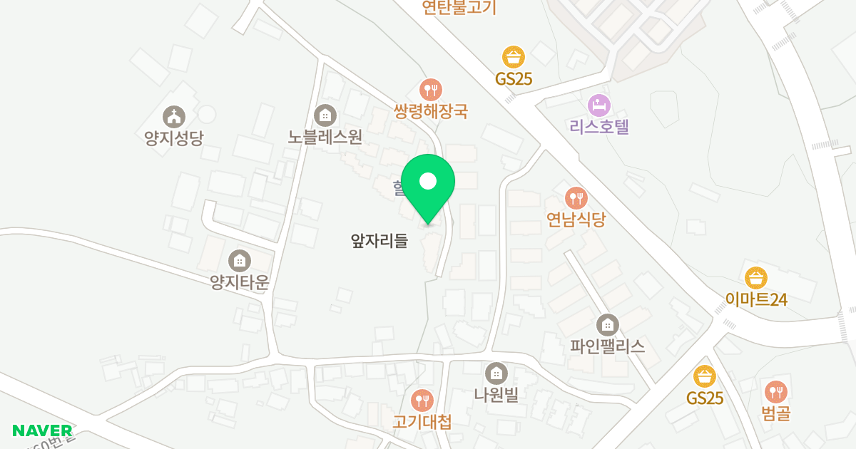 양지힐하우스 위치 지도 - 경기도 용인시 처인구 양지면 남평로64번길 13-8