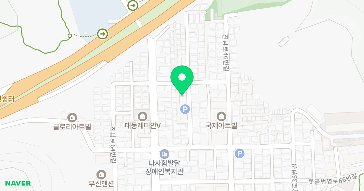 엘이즈 D14 위치 지도 - 부산광역시 남구 못골번영로72번가길 17