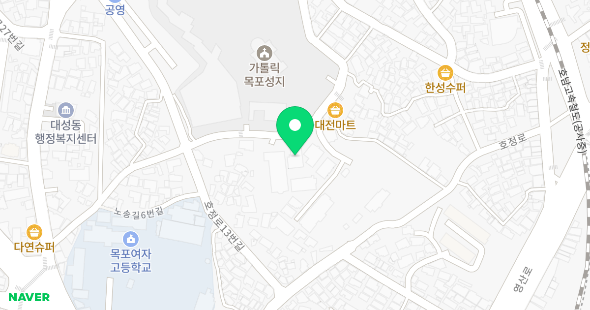 대송오피스텔2 위치 지도 - 전라남도 목포시 노송길 28