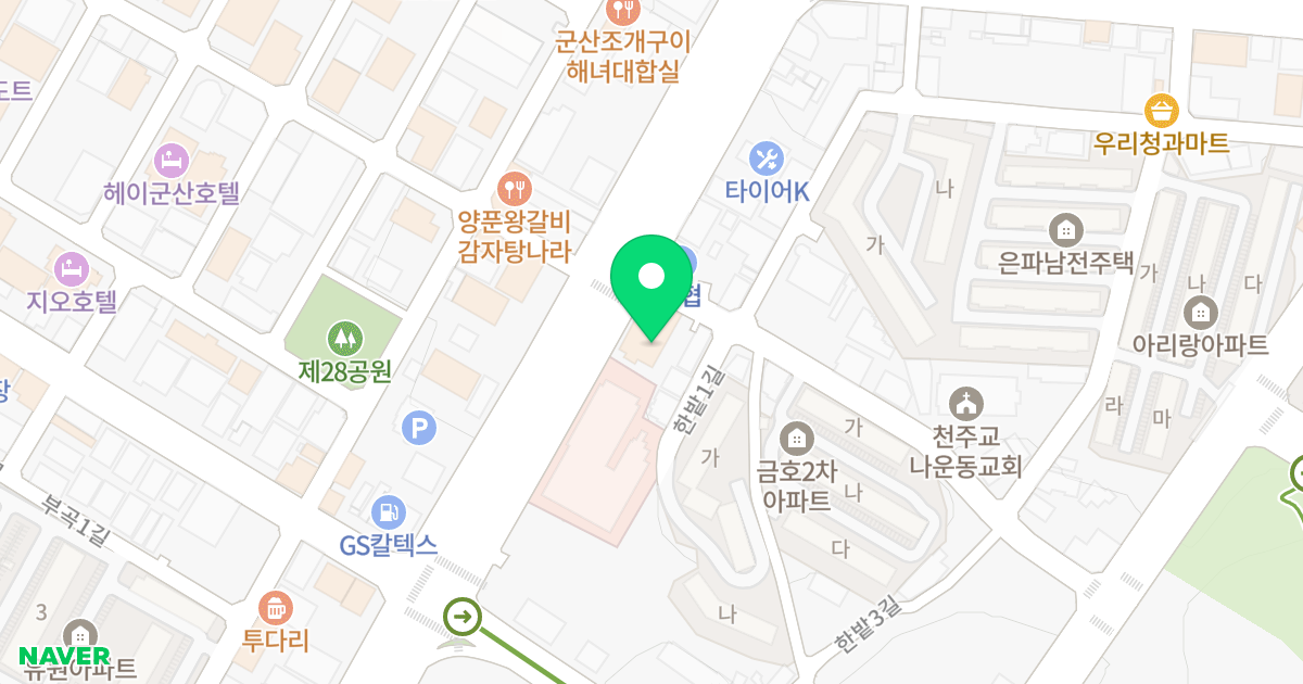 (1187-20) 위치 지도 - 전북특별자치도 군산시 대학로 367