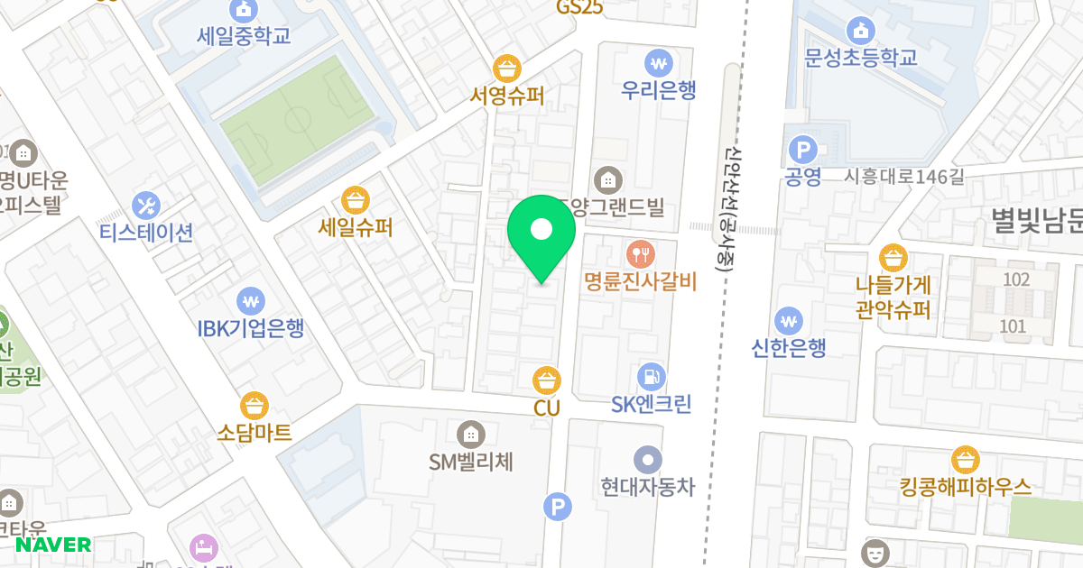 대동파크빌8차 위치 지도 - 서울특별시 금천구 시흥대로141길 11