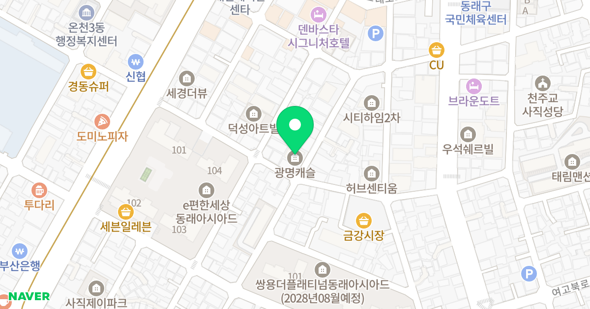 (1380-19) 위치 지도 - 부산광역시 동래구