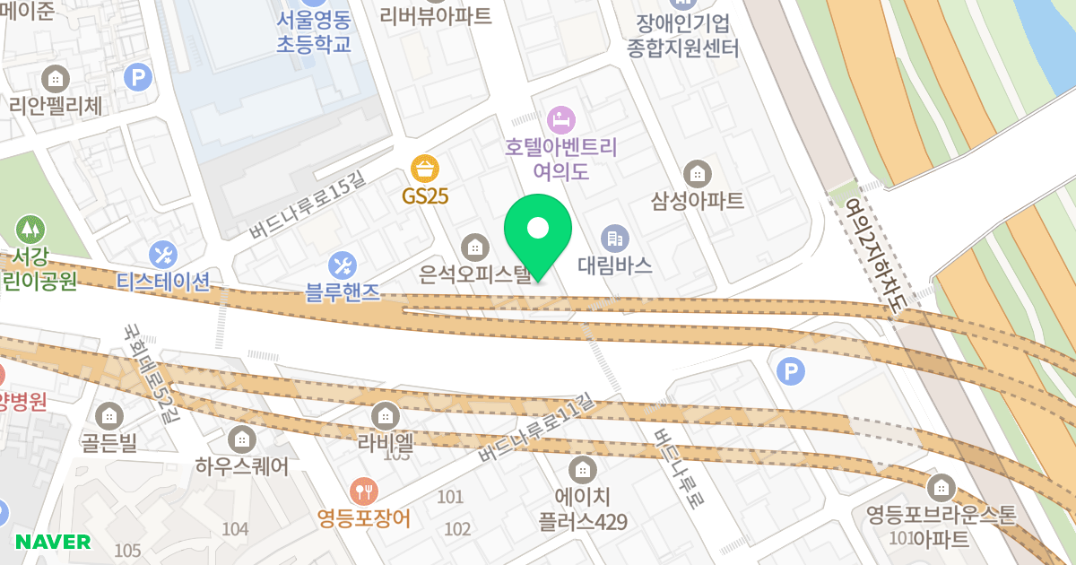 루브르씨티 위치 지도 - 서울특별시 영등포구 버드나루로 81
