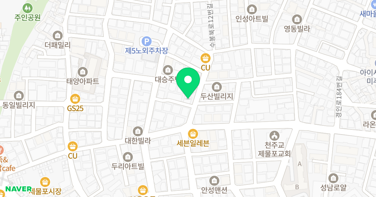 팰리스타워 위치 지도 - 인천광역시 미추홀구 수봉안길35번길 47
