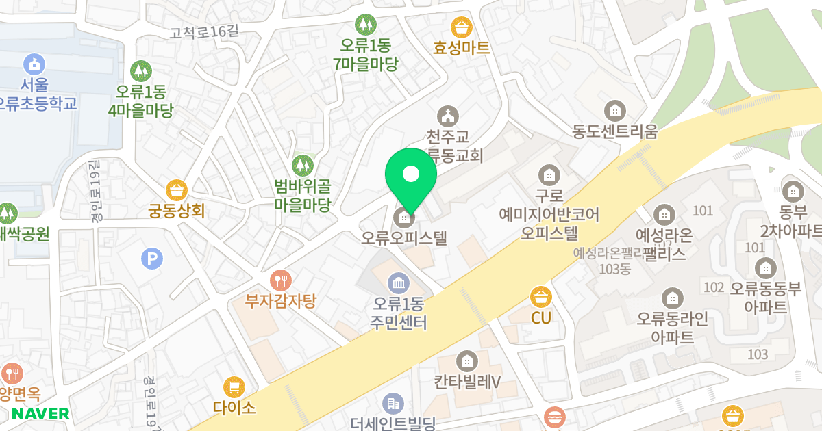 (31-250) 위치 지도 - 서울특별시 구로구 고척로18길 87