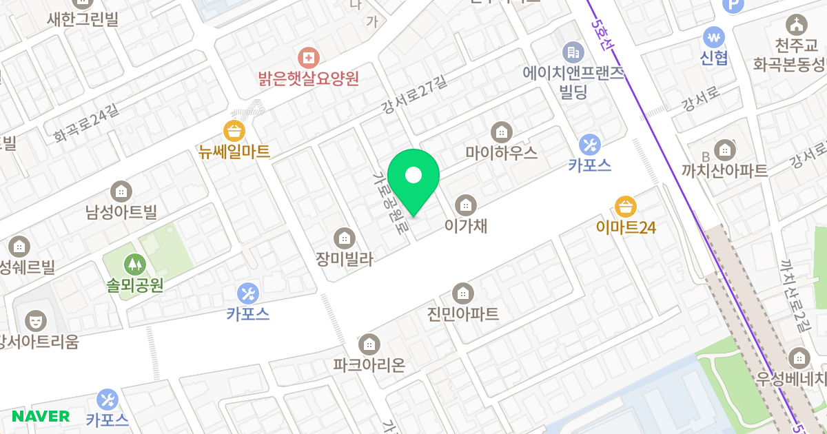 아녜스타워 위치 지도 - 서울특별시 강서구 가로공원로 223