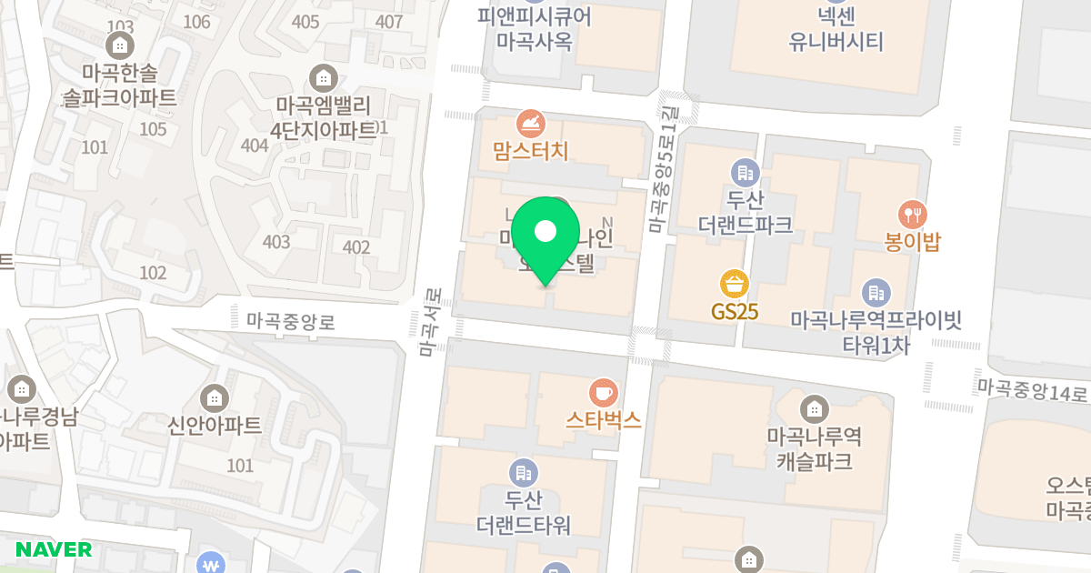 마곡일성트루엘플래닛 위치 지도 - 서울특별시 강서구 마곡중앙로 161-22