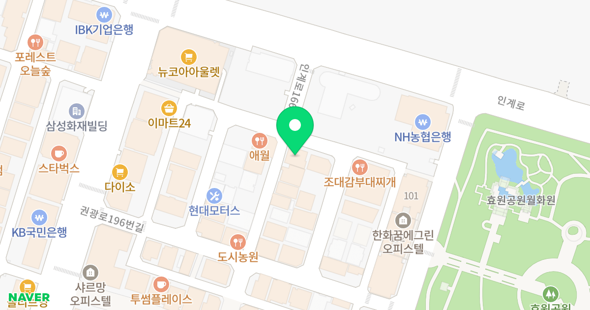 (1115-11) 위치 지도 - 경기도 수원시 팔달구 인계로166번길 15-4