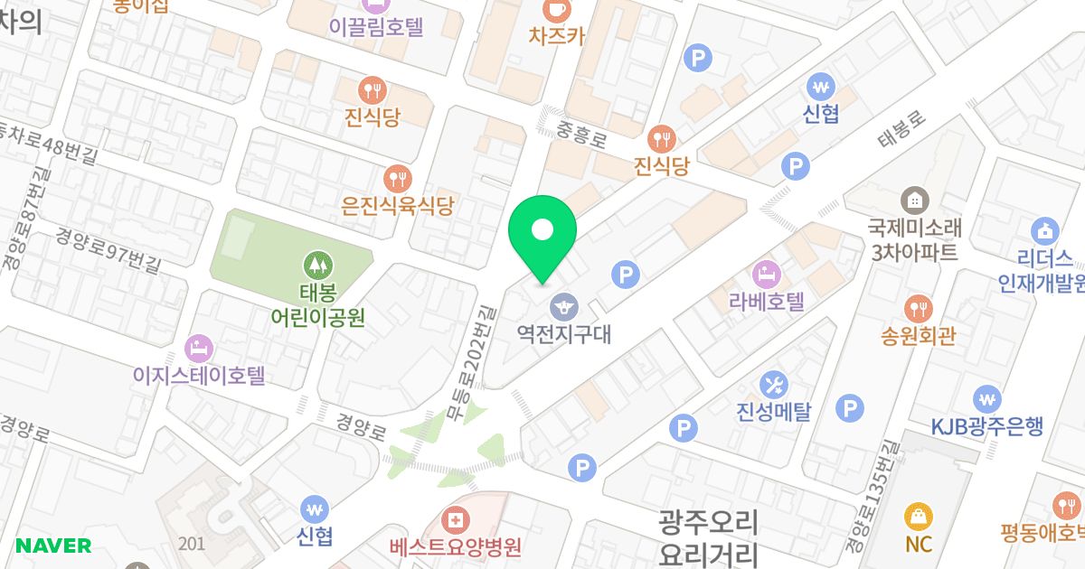 (13-3) 위치 지도 - 광주광역시 북구 무등로218번길 61