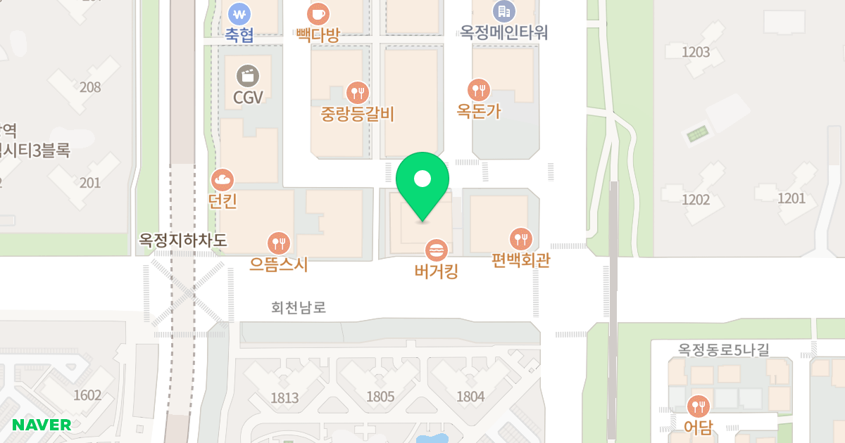 대방엘리움 어반시티 오피스텔 위치 지도 - 경기도 양주시 회천남로 80