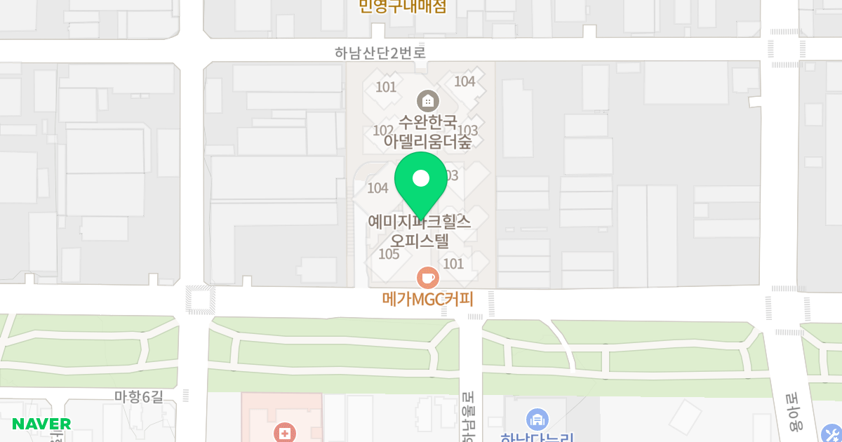 예미지 파크힐스 위치 지도 - 광주광역시 광산구 하남산단1번로 61