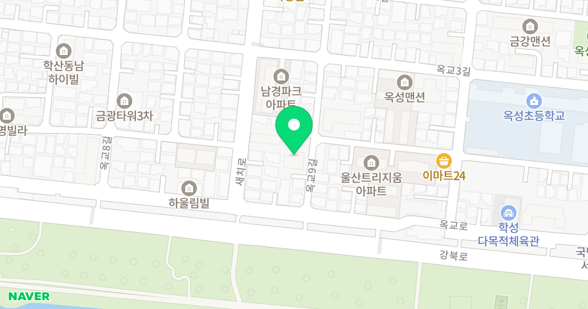 (468-10) 위치 지도 - 울산광역시 중구 옥교9길 50