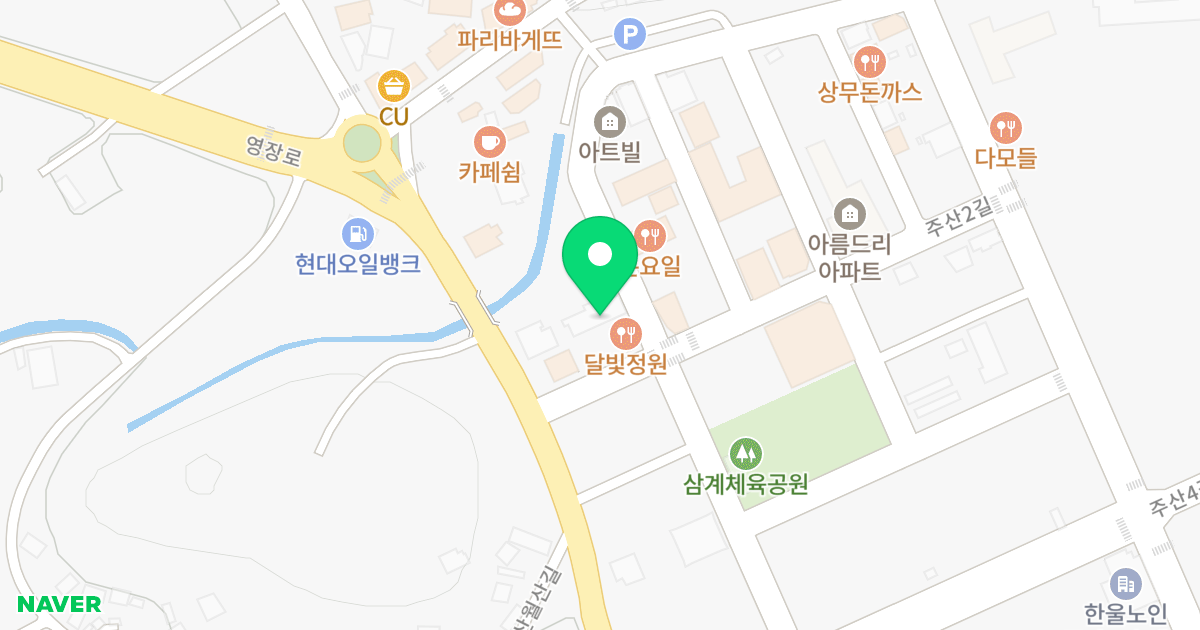 은상빌 위치 지도 - 전라남도 장성군 삼계면 주산1길 57