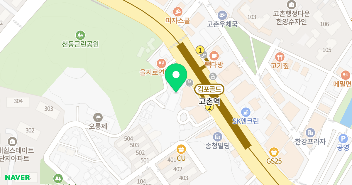 더 모스트 메트로 위치 지도 - 경기도 김포시 고촌읍 김포대로 345