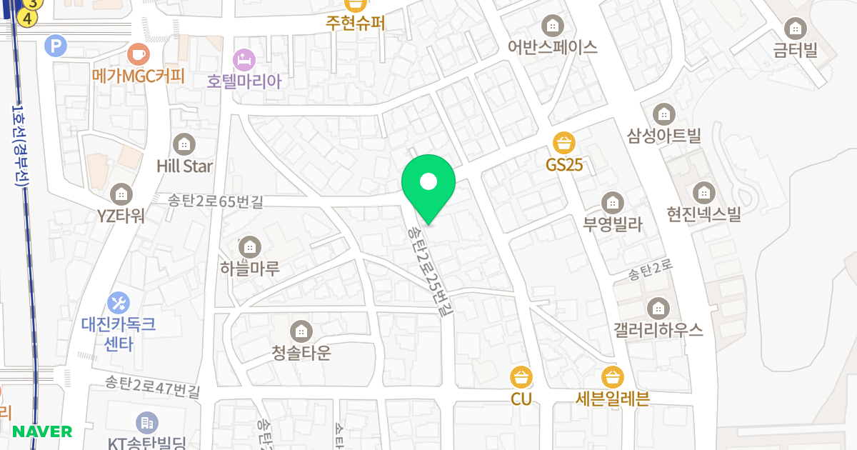 THE CLASS1 위치 지도 - 경기도 평택시 송탄2로25번길 44