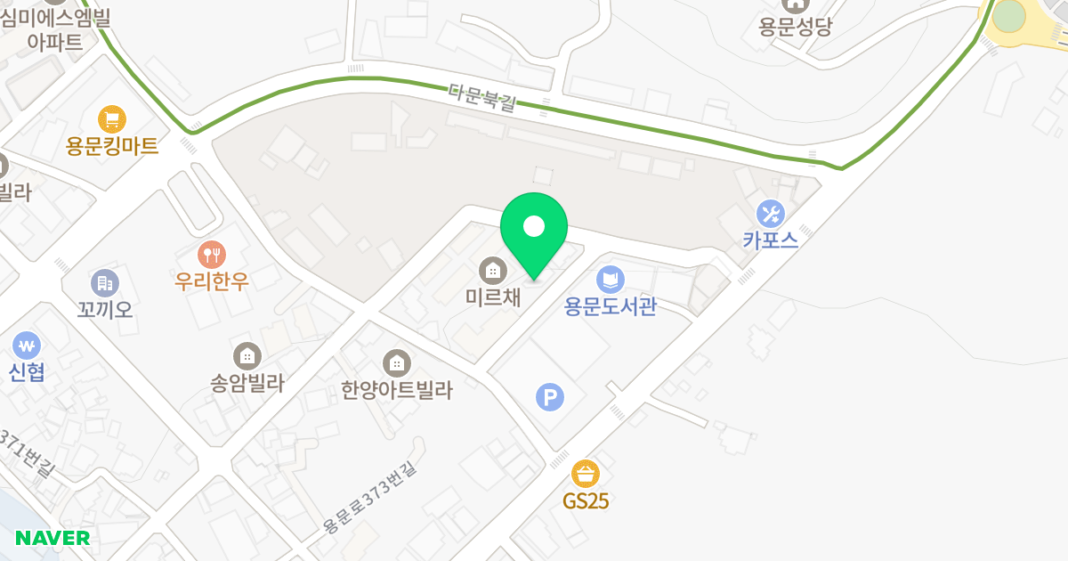 미르텔A동 위치 지도 - 경기도 양평군 용문면 다문중앙2길 74